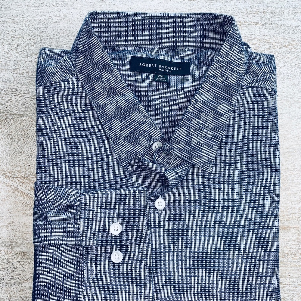 Robert Barakett Long Sleeved Button Down shirt XXL